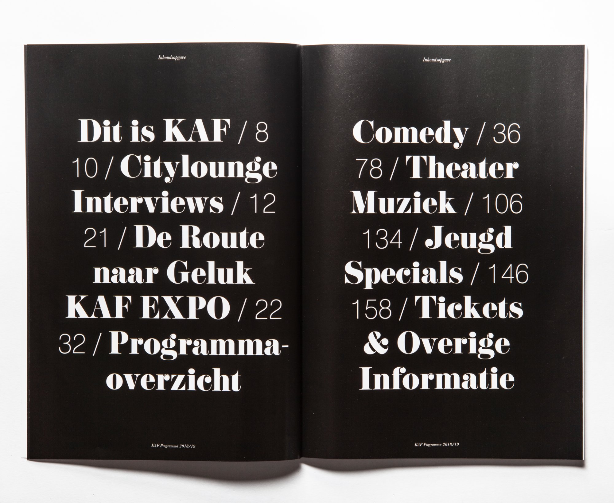 KAF — Theater section spread